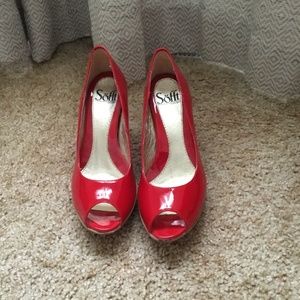 Red Sofft heels